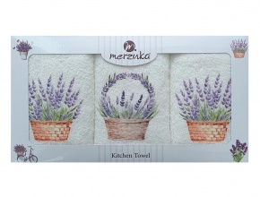 VLK 30x50 BASKILI 3'LÜ EL HAVLUSU